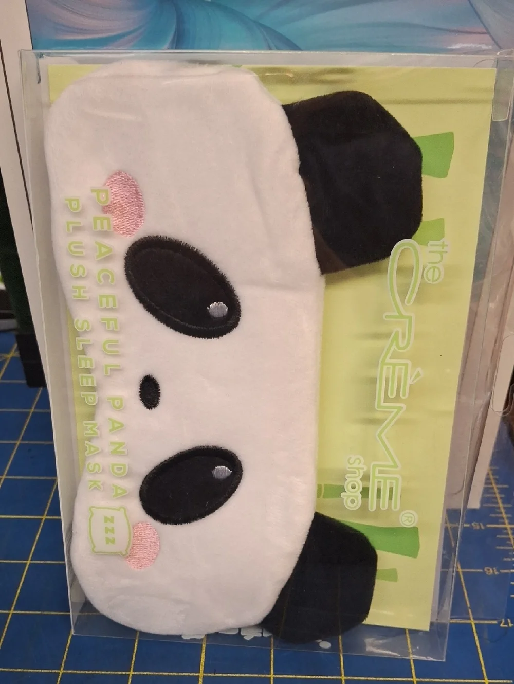 The Crème Shop Peaceful Panda Plush Sleep Mask New